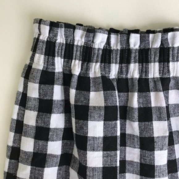 J. Crew Factory Gingham Scalloped Sidewalk Skirt - Picture 3 of 12